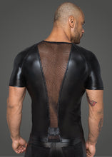 Load image into Gallery viewer, Power Wetlook Men T-shirt With 3D Net

