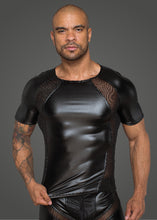 Load image into Gallery viewer, Power Wetlook Men T-shirt With 3D Net
