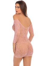 Load image into Gallery viewer, Demure Long Sleeve Mini Dress
