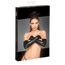 Load image into Gallery viewer, Elastic Eco Leather Fingerless Gloves
