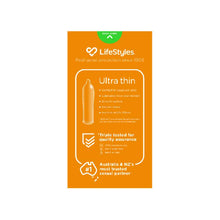 Load image into Gallery viewer, LifeStyles Ultra Thin Condoms 20
