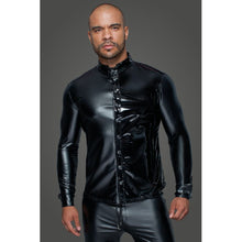 Load image into Gallery viewer, Powerwetlook PVC Long Sleeved Shirt w Button Placket
