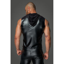 Load image into Gallery viewer, Powerwetlook Sleeveless Hooded Shirt w 2 Way Zipper
