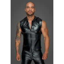 Load image into Gallery viewer, Powerwetlook Sleeveless Hooded Shirt w 2 Way Zipper
