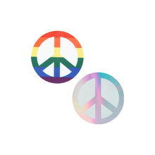 Load image into Gallery viewer, Pride Peace Sign Pasties
