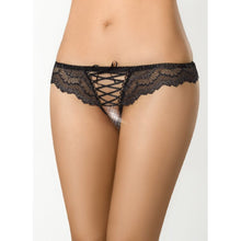 Load image into Gallery viewer, Brazilian Open Crotch Panty Black
