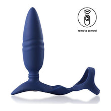 Load image into Gallery viewer, Ring&#39;n&#39;Rear Dual Thrusting Anal Probe with Cockring and Remote
