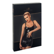 Load image into Gallery viewer, Starlet Wetlook Minidress w Ring Belt

