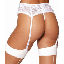 Load image into Gallery viewer, Dreamgirl Lace Garter Belt White
