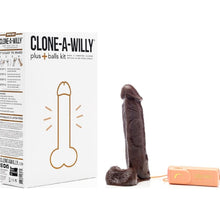 Load image into Gallery viewer, Clone a Willy Plus Balls Kit Deep Skin Tone
