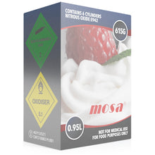 Load image into Gallery viewer, Mosa 0.95 Litre 615g N2O Cylinder
