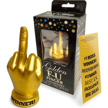 Load image into Gallery viewer, Golden FU Finger Trophy
