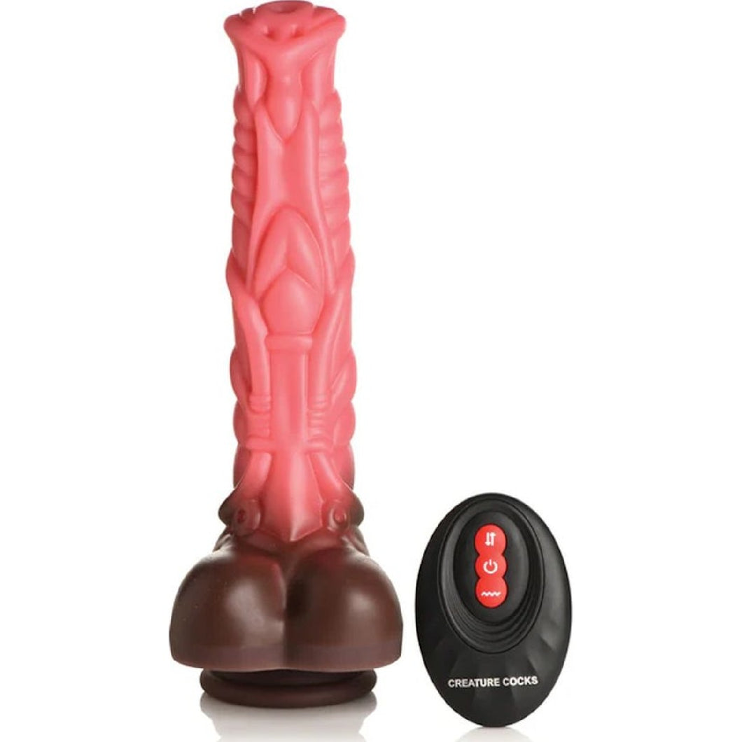 Deluxe Centaur Thrusting & Vibrating Silicone Dildo