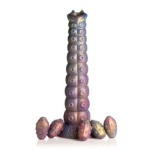 Load image into Gallery viewer, Deep Invader Tentacle Ovipositor Silicone Dildo with Eggs
