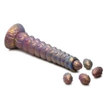 Load image into Gallery viewer, Deep Invader Tentacle Ovipositor Silicone Dildo with Eggs
