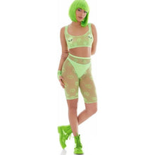 Load image into Gallery viewer, Out of This World Green Bodysuit Set with Alien Pasties
