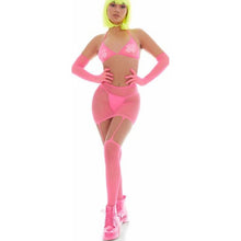 Load image into Gallery viewer, Pink Mesh Bling Ring Set incl Pasties

