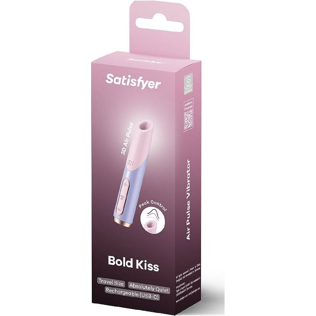 Satisfyer Bold Kiss 3D Air Pulse Clitoral Stimulator Vibrator Rechargeable