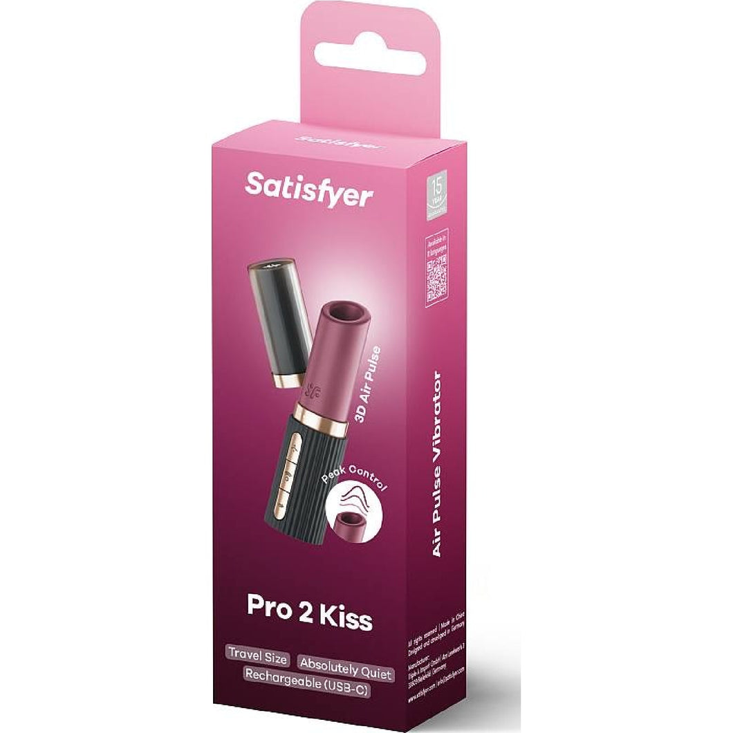 Satisfyer Pro 2 Kiss 3D Air Pulse Clitoral Stimulator Vibrator Rechargeable