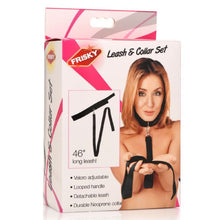 Load image into Gallery viewer, Neoprene Collar And Leash Set Black
