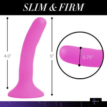 Load image into Gallery viewer, Pink Silicone Strap-On Dildo Small
