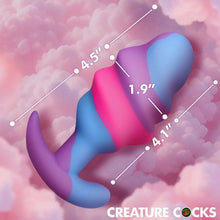Load image into Gallery viewer, Unicorn Swirl Silicone Butt Plug Large
