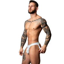 Load image into Gallery viewer, Male Power Marble Jock Strap White

