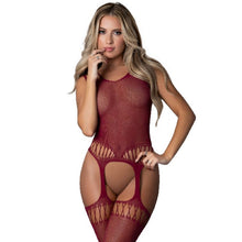 Load image into Gallery viewer, Alexia Body Stocking Burgundy
