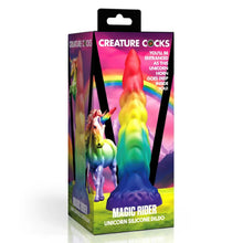 Load image into Gallery viewer, Magic Rider Unicorn Silicone Dildo
