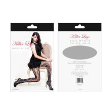 Load image into Gallery viewer, Too Many Diamonds Fishnet Tights Black
