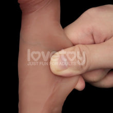 Load image into Gallery viewer, Sliding Skin Pro Dual Layer Silicone Dong 7.5in
