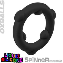 Load image into Gallery viewer, Spinner Silicone Ring Black
