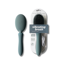 Load image into Gallery viewer, VIBRALISS Vibrating Hairbrush Grey Blue

