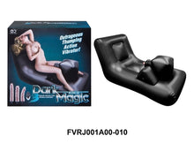 Load image into Gallery viewer, Dark Magic Inflatable Bed 3 Speed Vibrator Black
