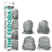 Load image into Gallery viewer, THE FEDORA 4 SET MASTURBATOR TRANSPARENT BLACK
