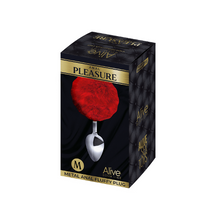 Load image into Gallery viewer, Alive Metal Fluffy Plug Red - M
