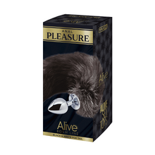 Load image into Gallery viewer, Alive Black and White Fox Tail Plug - S
