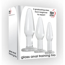 Load image into Gallery viewer, Adam &amp; Eve Glass Anal Training Trio
