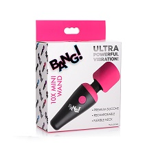 BANG!10X Vibrating Mini Silicone Wand - Pink