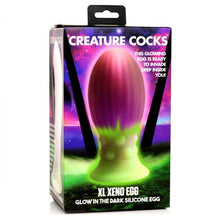 Load image into Gallery viewer, Creature Cock XL Xeno Egg Glow in the Dark Silicone Egg
