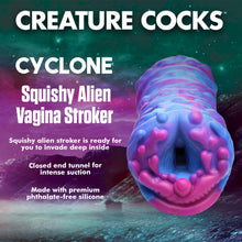 Load image into Gallery viewer, Creature Cocks Cyclone Squishy Alien Vagina Stroker Pocket Pussy Masturbator
