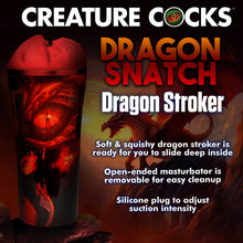Load image into Gallery viewer, Creature Cocks Dragon Snatch 3D Stroker Male Masturbator Pocket Pussy
