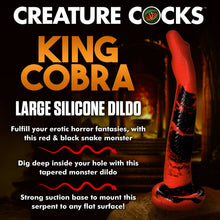 Load image into Gallery viewer, Creature Cocks King Cobra Large 14&quot; Silicone Dildo Snake Dong Sex Toy
