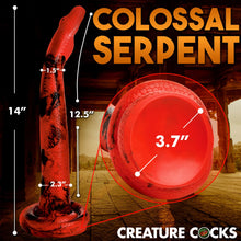 Load image into Gallery viewer, Creature Cocks King Cobra Large 14&quot; Silicone Dildo Snake Dong Sex Toy
