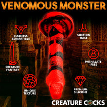 Load image into Gallery viewer, Creature Cocks King Cobra Large 14&quot; Silicone Dildo Snake Dong Sex Toy
