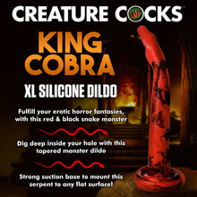 Load image into Gallery viewer, Creature Cocks King Cobra X-Large 18&quot; Silicone Dong Anal Snake Dildo Sex Toy
