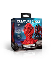 Load image into Gallery viewer, Creature Cocks Dragonspawn Silicone Butt Plug - Large
