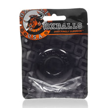 Load image into Gallery viewer, OXBALLS DO-NUT- 2 jelly cockring w/ flat inner chamber BLACK
