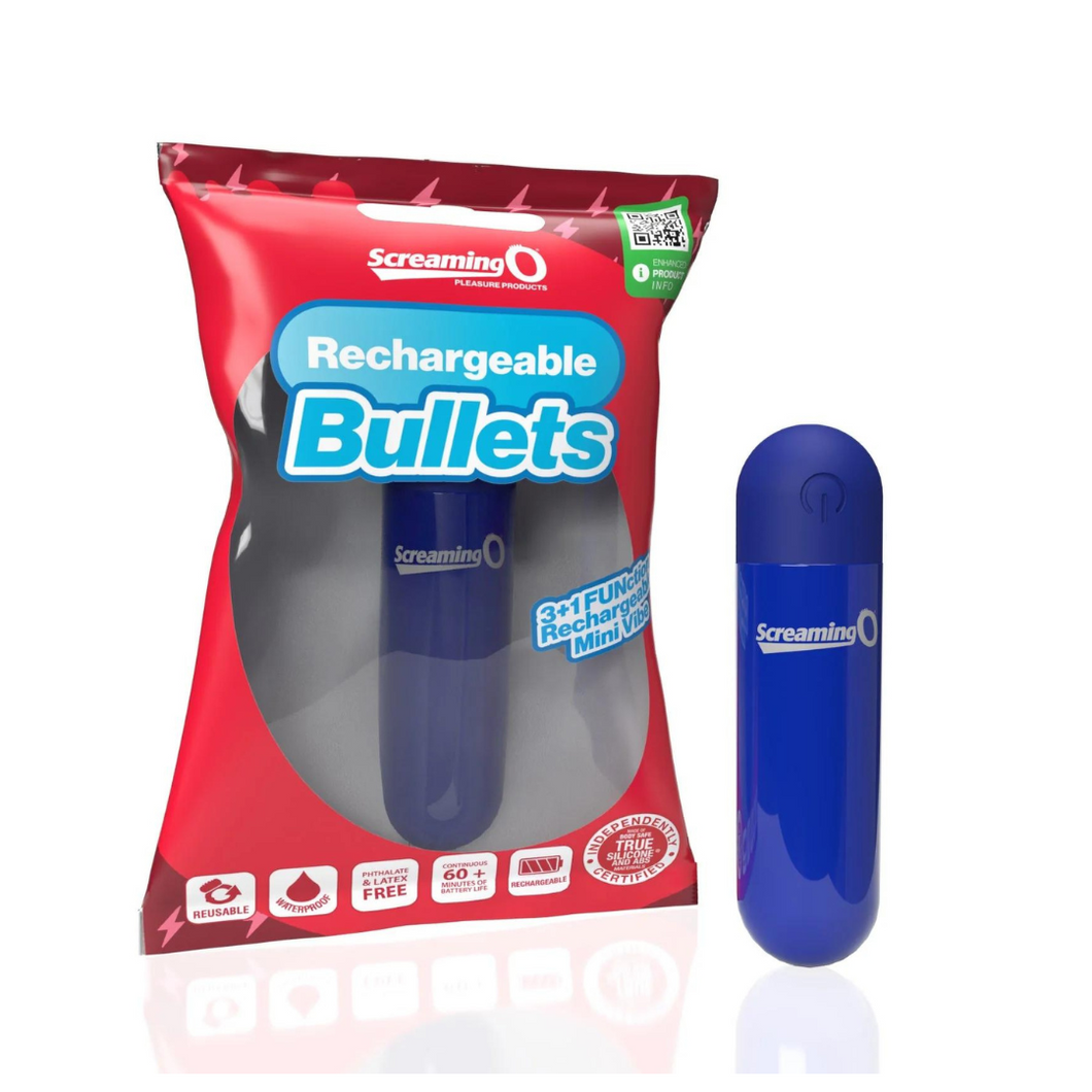 Screaming O Rechargeable Bullets - Blue