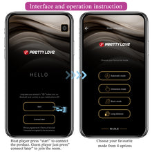 Load image into Gallery viewer, Pretty Love August App Control Couples Vibrator Rechargeable
